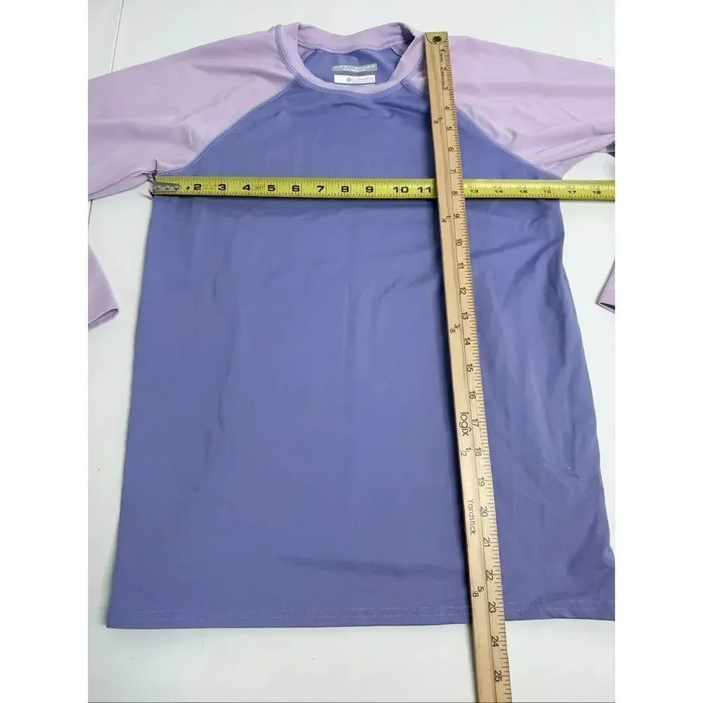 Columbia Kids Sandy Shores Long Sleeve Sunguard Big Kids Sz L14-16 Pink Purple